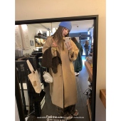 全羊毛长款 aaaaxbbb 温岛七公里 大衣翻领腰带叠门襟秋冬休闲外套