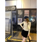 鲁尔小姐 绵羊 白灰紫三色针织套装 aaaaxbbb 开衫 外搭吊带背心女