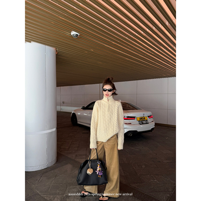 aaaaxbbb两色韩系显瘦直筒裤