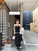 茧型两色长裙夏季 aaaaxbbb 费尔蒙fitting 薄透显瘦宽松半身裙女