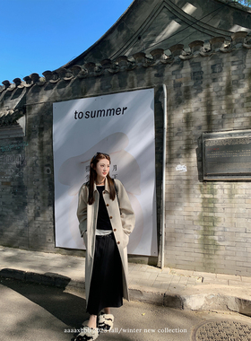 aaaaxbbb多伦多3am 不对称格子黑色百褶裙高腰长款显瘦半身裙