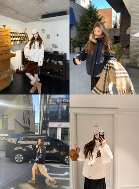 aaaaxbbb 松雪来信 一衣多穿90白鸭绒羽绒服可拆卸毛领夹克外套冬