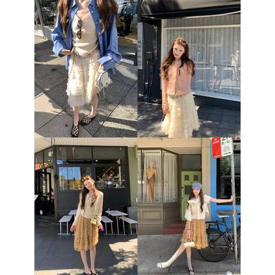 aaaaxbbb原野斯嘉丽网纱蓬蓬裙