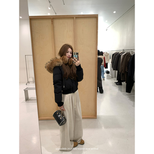 秋冬长裤 aaaaxbbb 休闲百搭休闲裤 两色慵懒风抽绳卫裤 子 垦丁周末