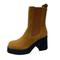 NEW WOMENS CHELSEA MID-RISE BOOTS PLATFORM THICK SOLES HIGH HEELS SQUARE TOE FASHION BOOTS EUROPEAN AND AMERICAN BIG HEADS PERSONALITY AND VERSATILE
