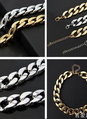 大型宠物狗项圈狗狗金项链塑料