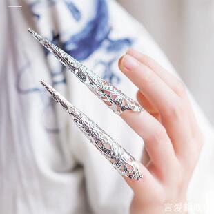 宫廷护甲古装宫廷后宫手指套指甲套皇后贵妃甄嬛传太后指甲套表演