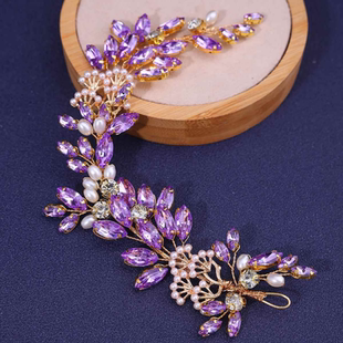 艺考头花胶州扭秧歌古典现代舞舞台演出头饰傣族舞蹈发饰民族服装