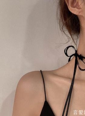 韩版百搭choker项链女学生锁骨链