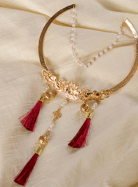 头饰配饰魔童闹海演出红绳发饰古风COS造型民族风哪吒同款项圈