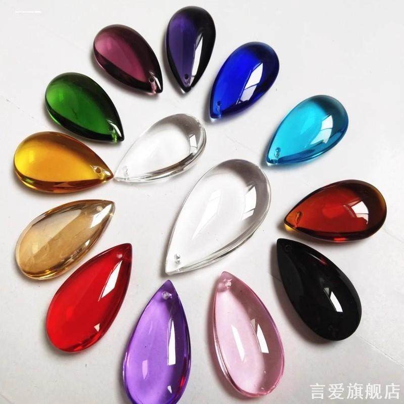 门帘吊坠珠帘卧室亚克力玻璃DIY水晶手工彩色38mm50mm帘子新品