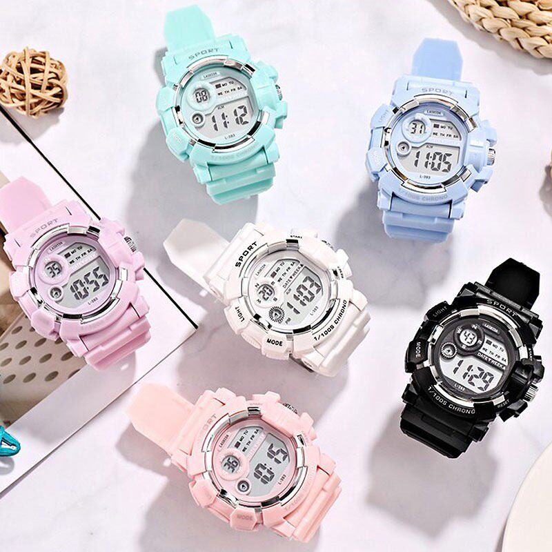 初中生女生手表女孩女童小学生高颜值时尚电子表高中生运动闹钟男