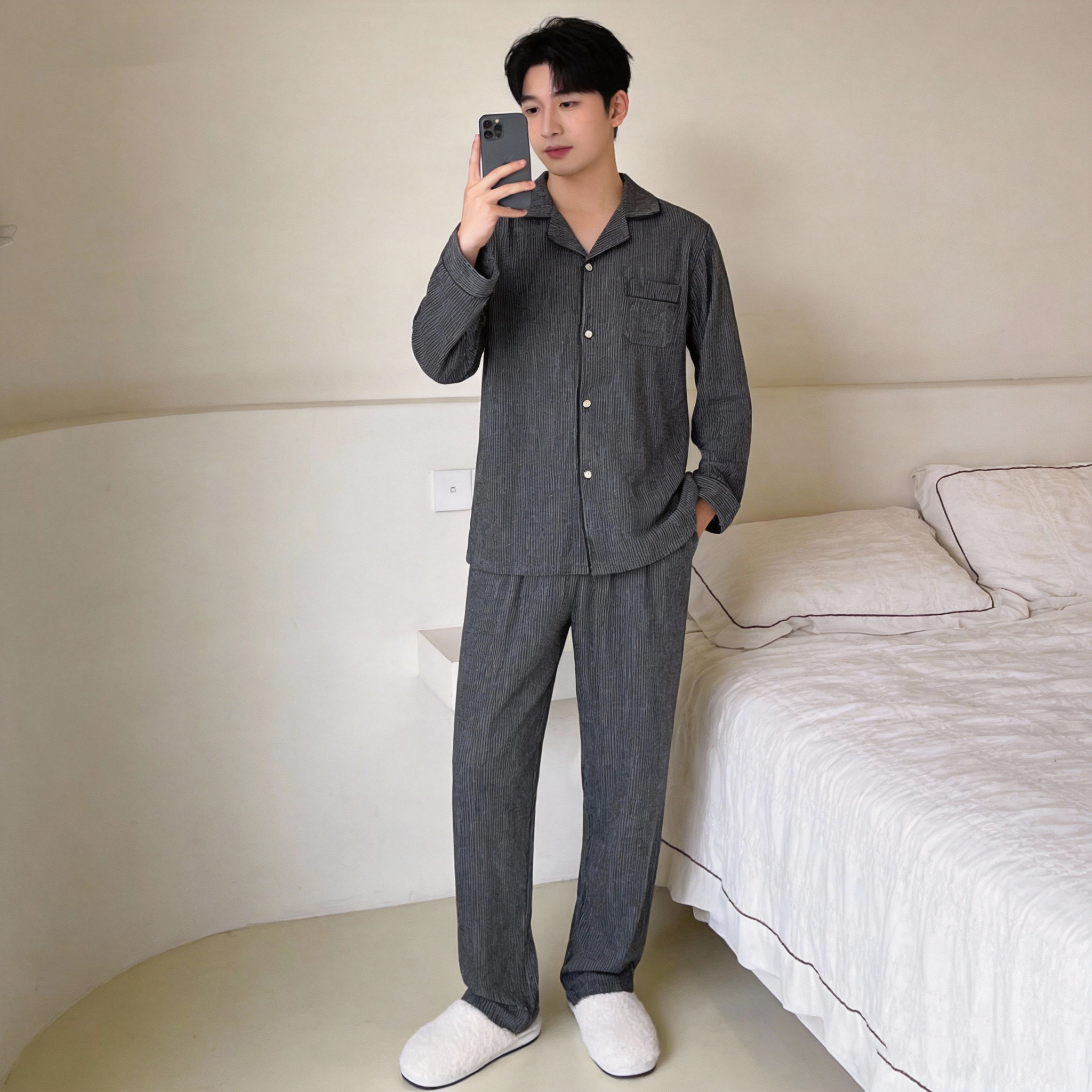 秋冬季暖暖绒男士睡衣加厚保暖磨毛德绒开衫家居服可外穿细绒套装,女士内衣/男士内衣/家居服,睡衣/家居服套装,淘宝优惠券,粉丝福利购,淘宝优惠卷