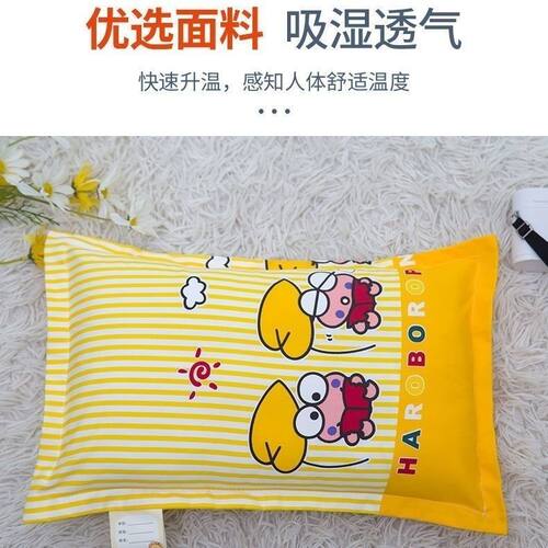 纯棉儿童枕100%全棉枕头幼儿园枕头套婴儿小枕套卡通图案午睡枕套