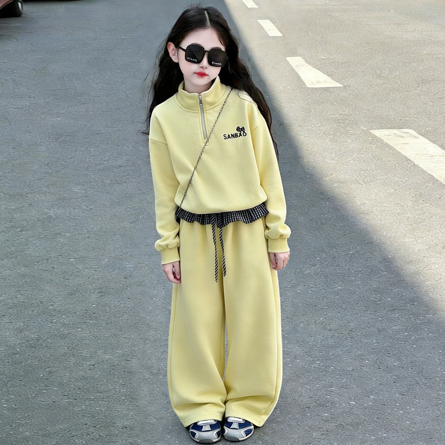 女童超好看秋装套装2026新款女孩大童韩系卫衣洋气儿童运动两件套