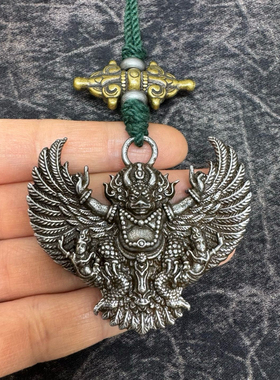 国潮天铁金翅大鹏鸟挂件藏传文玩随身护法神工艺品吊坠手工挂饰