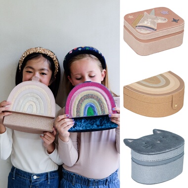 童心家现货英国mimi lula25女童甜美外出便捷彩虹卡通包收纳带