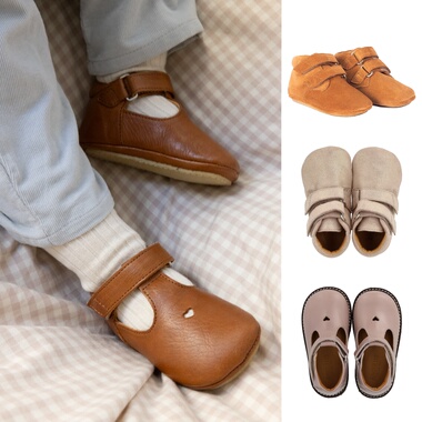 丹麦Angulus 25AW儿童百搭柔软魔术贴学步鞋皮鞋儿童小皮鞋