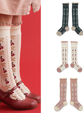 法国Collegien现货25秋冬新款中筒袜女童婴幼儿宝宝袜子