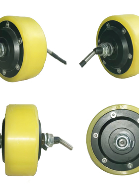 FomaTrade4寸直径105胎宽42双边螺纹轮毂电机黄胶款抛球电机