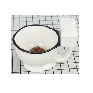 创意整蛊马桶陶瓷杯马克杯搞怪大便水杯男女送礼物咖啡牛奶水杯子