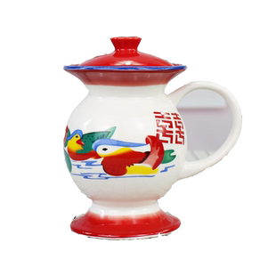 创意国潮情侣搞怪痰盂陶瓷杯经典怀旧马桶尿壶马克杯送礼物水杯子