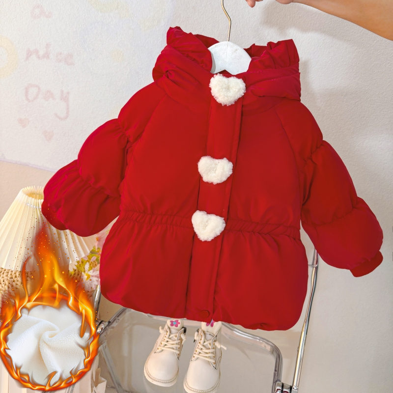 女童棉服冬装2025新款童装