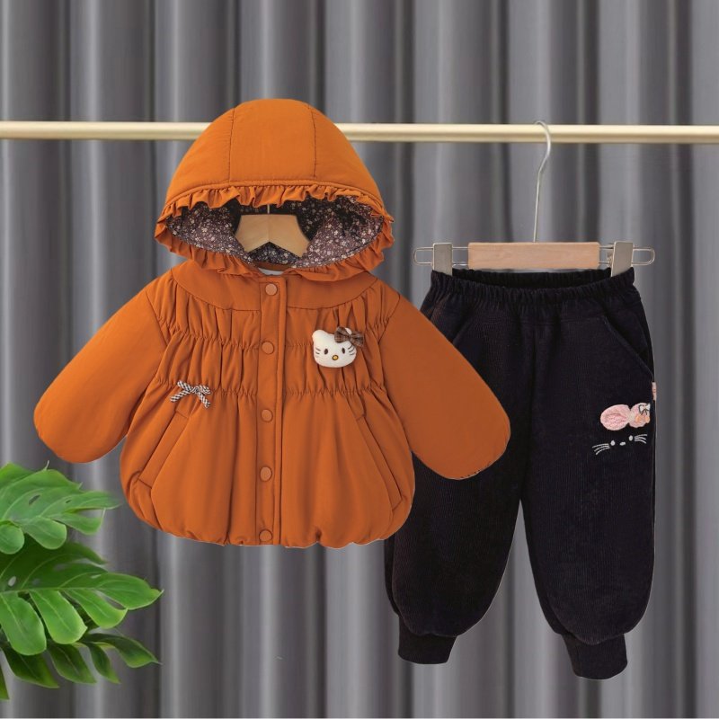 女宝加绒加厚棉服套装外出婴幼儿两件套分体儿童衣服保暖女童冬装,童装/婴儿装/亲子装,套装,淘宝优惠券,粉丝福利购,淘宝优惠卷