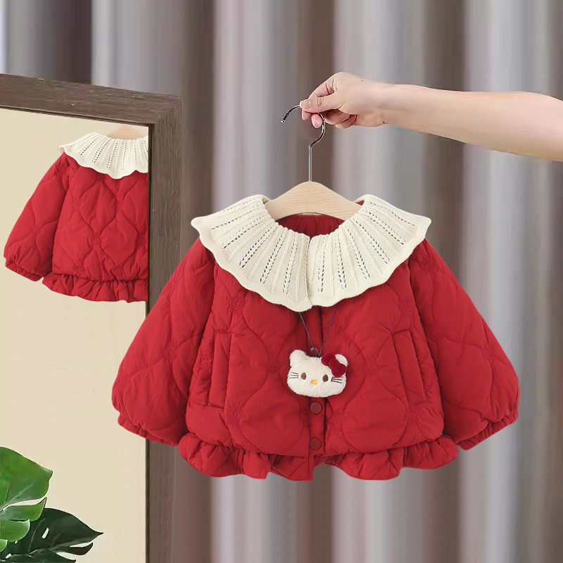 女童秋冬棉服2025新款洋气儿童加绒棉袄外套冬季婴儿宝宝夹棉上衣,童装/婴儿装/亲子装,棉袄/棉服,淘宝优惠券,粉丝福利购,淘宝优惠卷