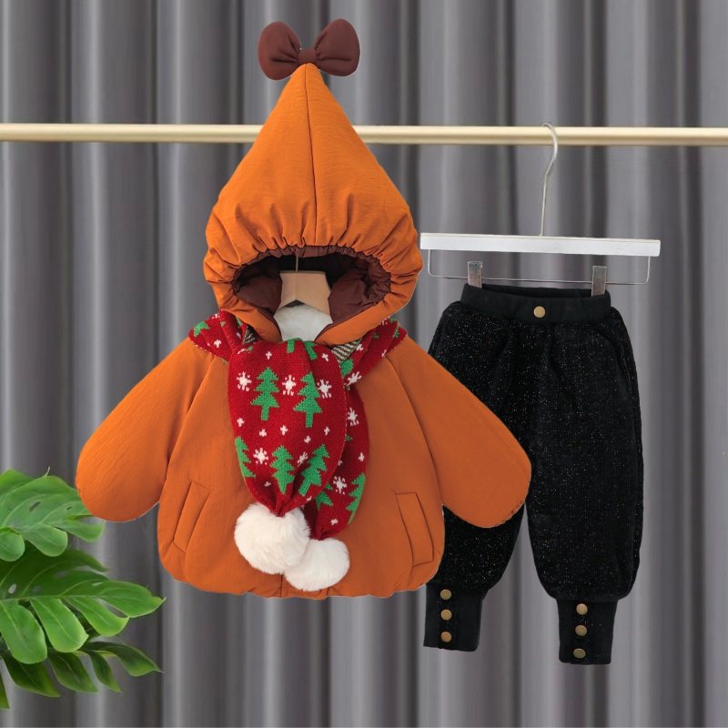 女童棉服套装冬装宝宝夹棉加厚外套棉衣宝宝冬季保暖分体两件套潮,童装/婴儿装/亲子装,套装,淘宝优惠券,粉丝福利购,淘宝优惠卷
