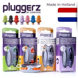 pluggerz荷兰进口摩托骑行降噪隔音保护听力耳塞舒适不涨耳