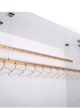 好太太晾衣架手摇升降GW-6680A/B双杆式铝合金阳台手动晾衣杆安装