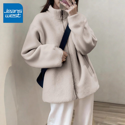 真维斯摇粒绒外套女冬季2025新款