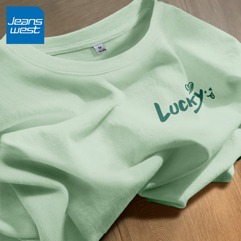 真维斯圆领短袖T恤女2025年新款