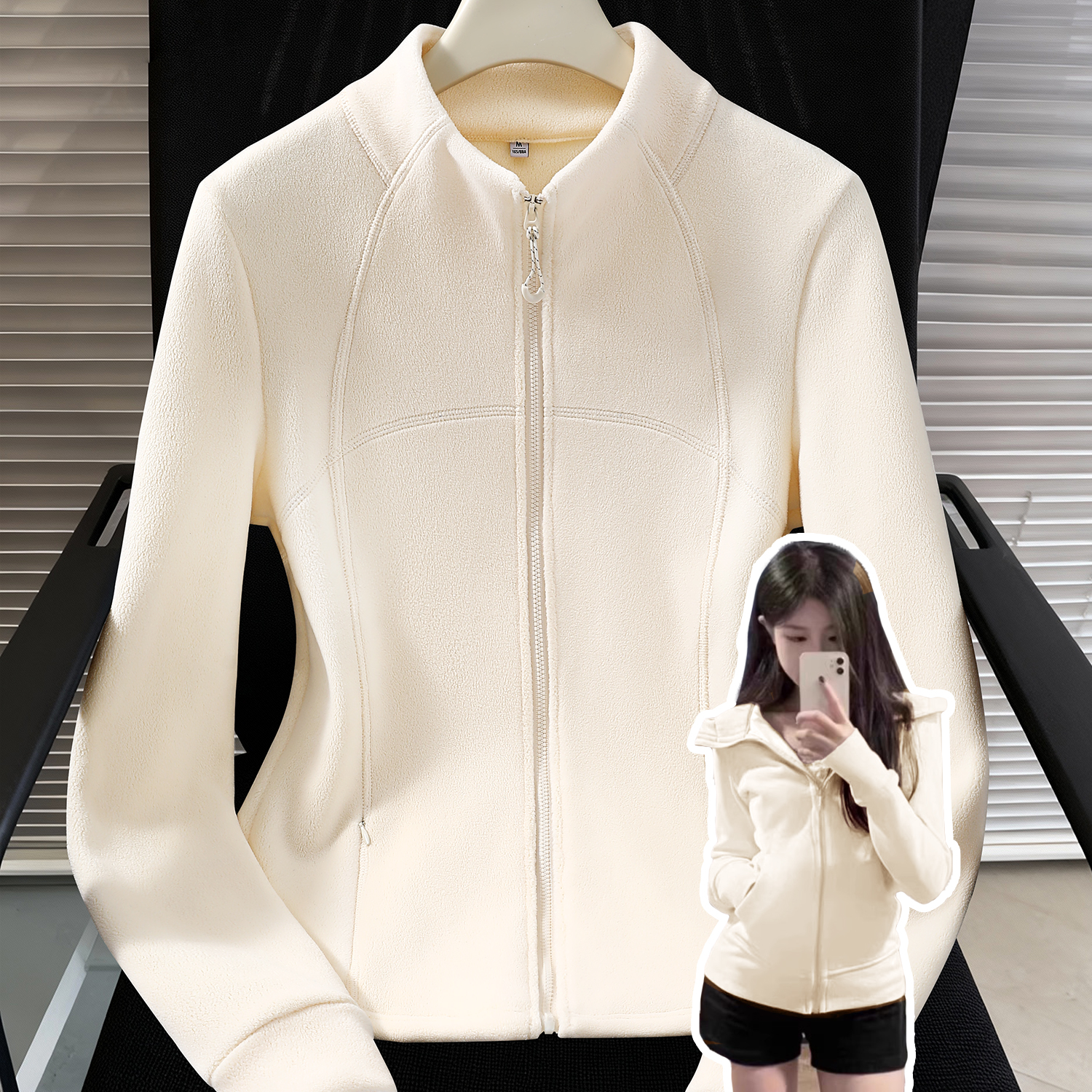 真维斯冲锋衣内胆女小个子立领