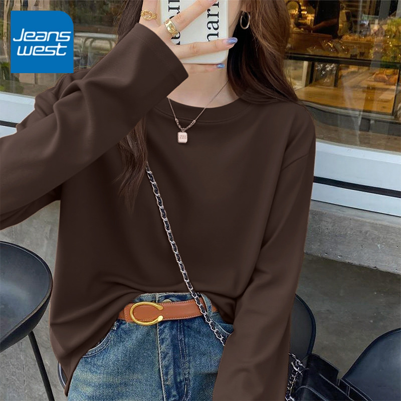 真维斯薄绒打底T恤女2025新款