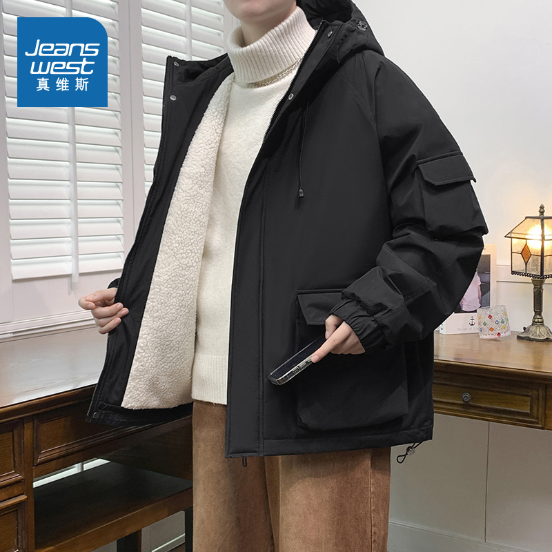 加绒保暖男士工装百搭棉衣外套