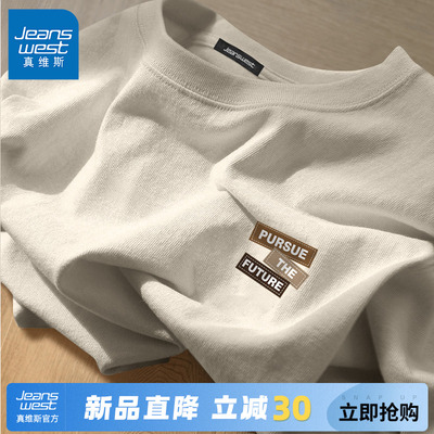 真维斯纯棉短袖男款夏季休闲t恤