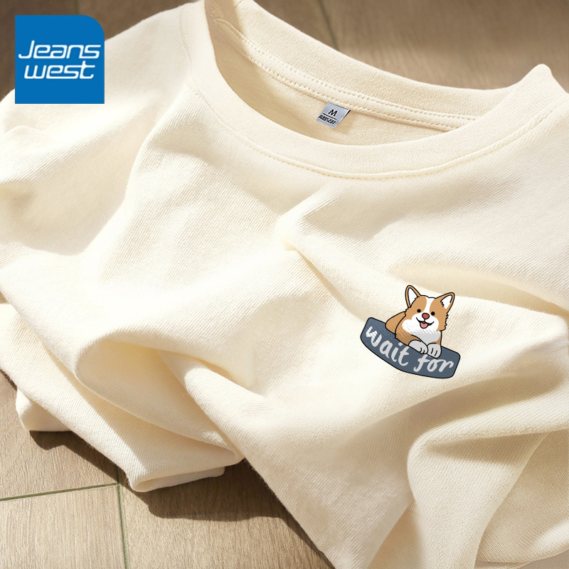 真维斯圆领短袖t恤女2024年新款