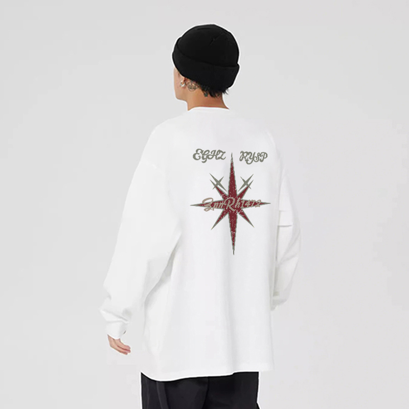 真维斯潮流印花男女同款圆领T恤