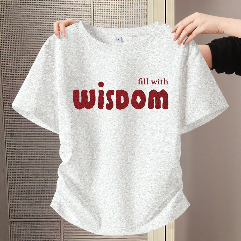 真维斯圆领短袖t恤女2025年新款