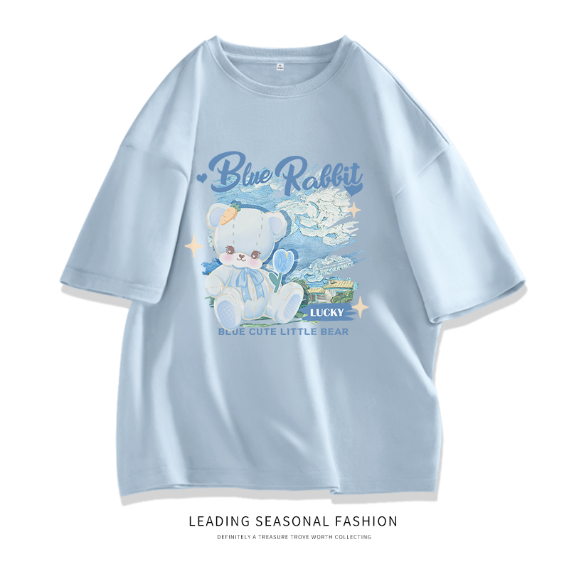 JR真维斯短袖t恤女宽松衣服女