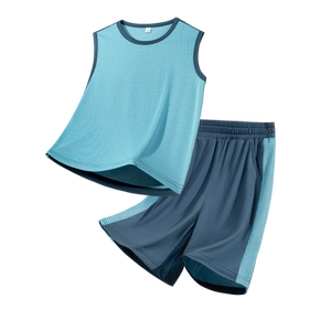 KX真维斯男童速干运动套装儿童2024新款夏季篮球服男大童薄款夏装