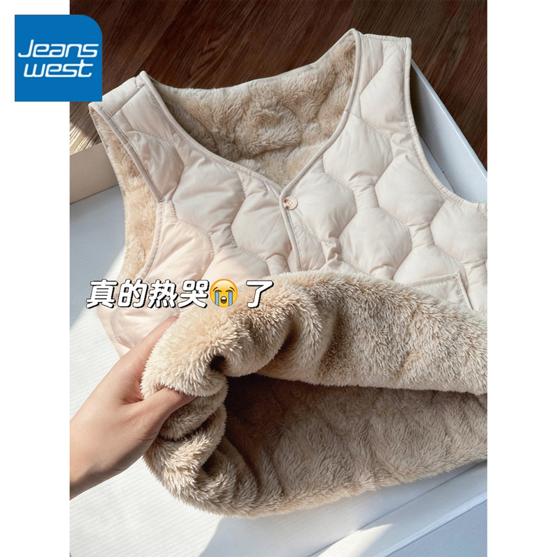 真维斯棉马甲女款2025新款冬外穿