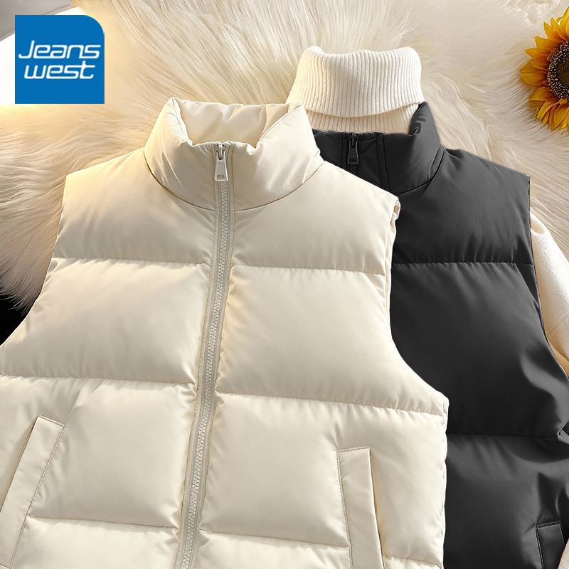 真维斯2025冬季新款无袖马夹