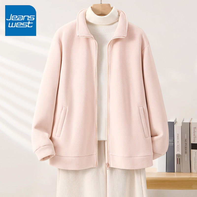 真维斯女立领短外套2025冬季新款