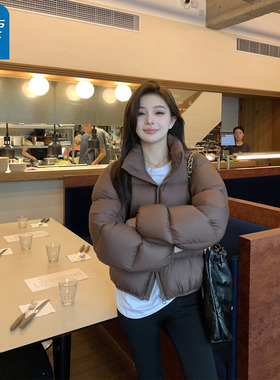 KY真维斯女装时尚百搭2025新款小个子面包服超火冬季棉服外套女