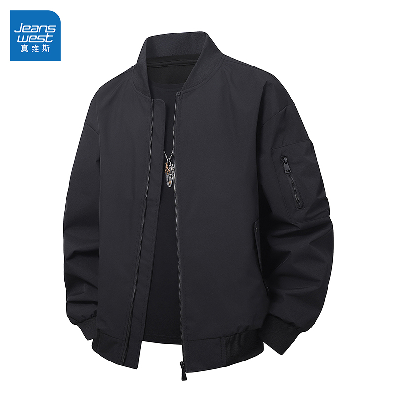 高级感美式飞行夹克外套男士