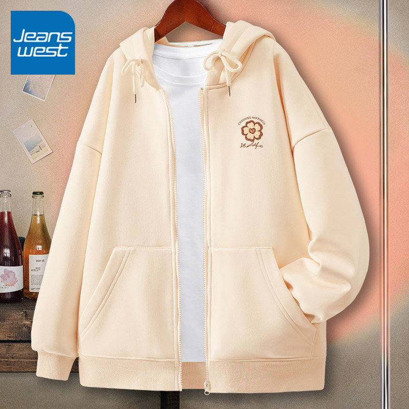 真维斯连帽外套女春秋2024年新款