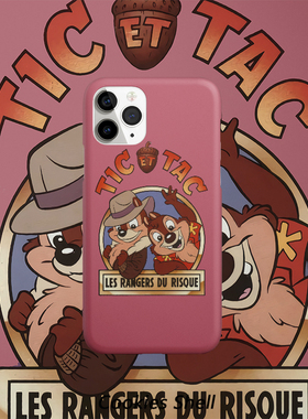 奇奇和蒂蒂 复古卡通手机壳 亮面磨砂硬壳XR 11pro 安卓